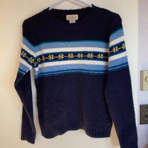 Blue alpine style sweater